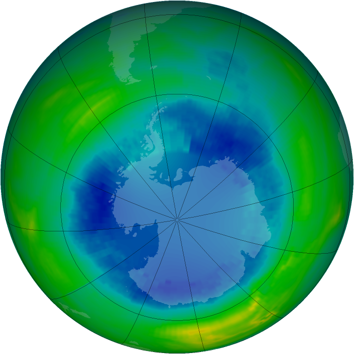 Ozone Map 1991-08-26